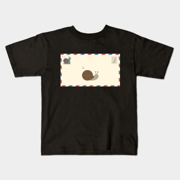 Snail Mail Kids T-Shirt by Kyarwon